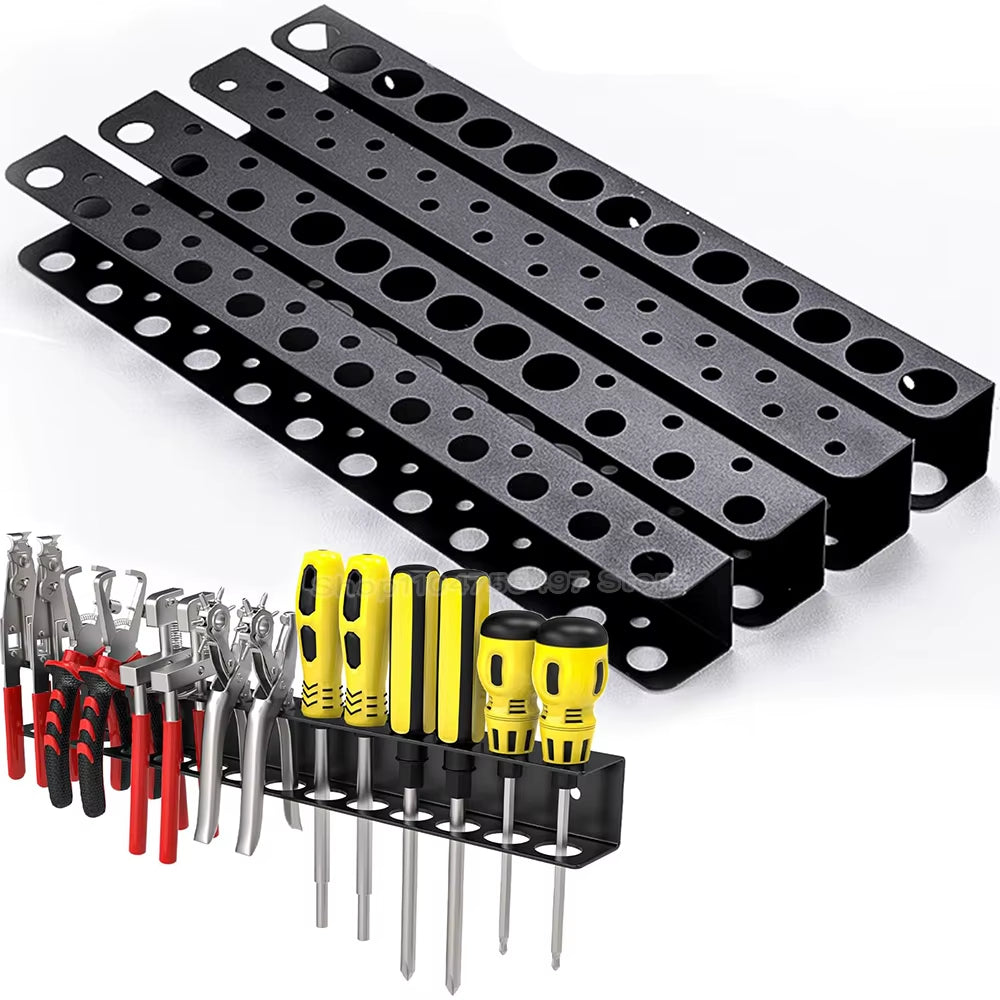 Wall-Mounted Screwdriver & Plier Organizer Rack