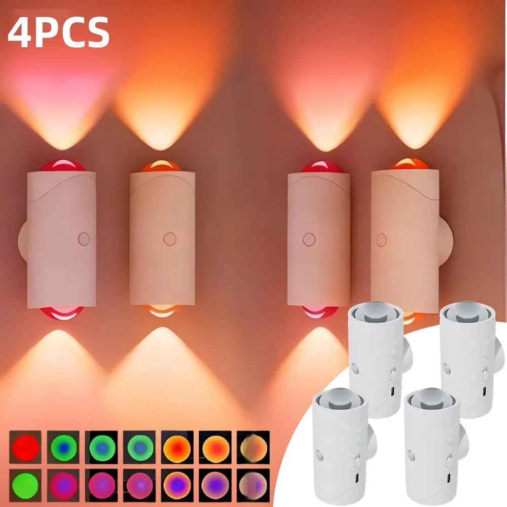 Motion Sensor Wall Light, USB-C Rechargeable Night Lamp, 2 Pack – image 7