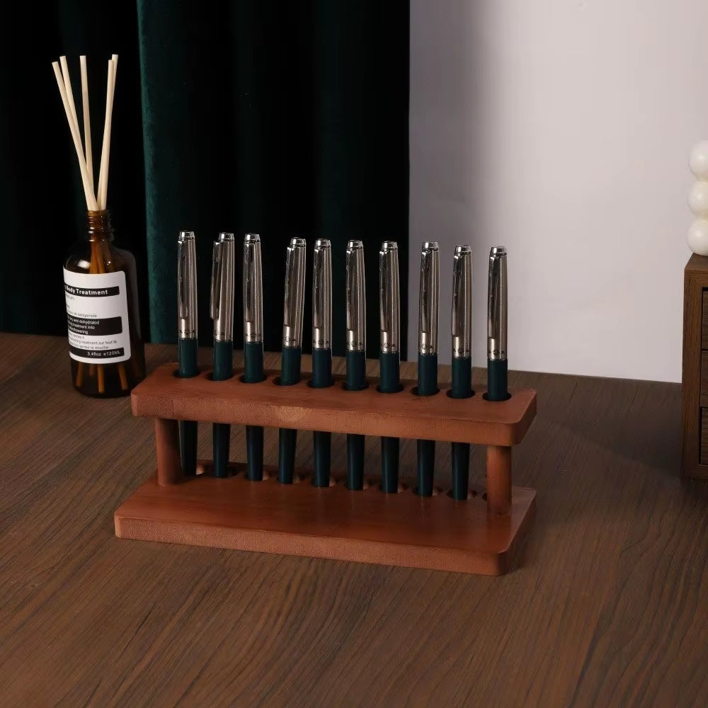 Wooden Pen Holder, Desk Organizer with Phone Slot – image 7