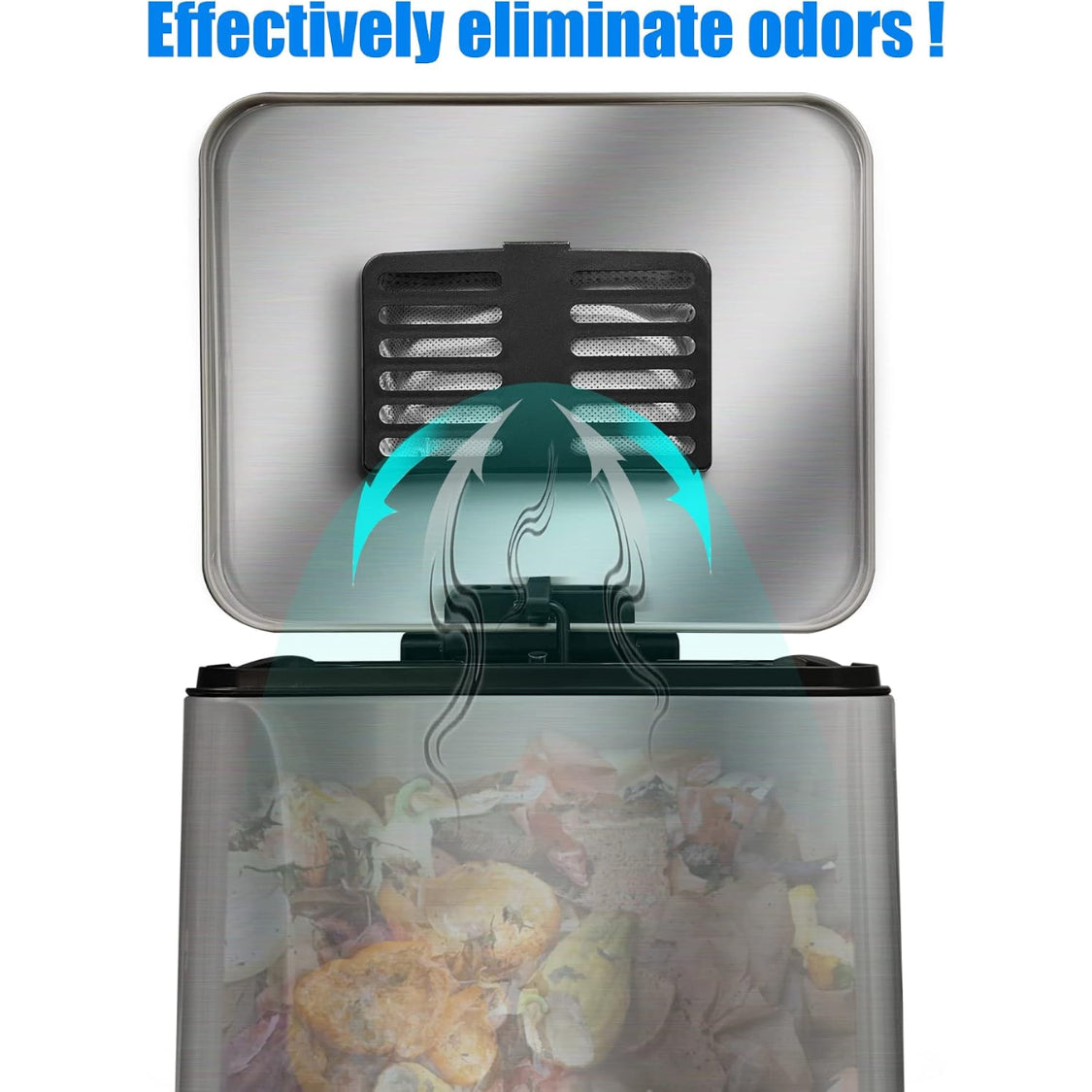 Trash Can Deodorizer Kit, Stick-On Activated Carbon Odor Filters – image 3