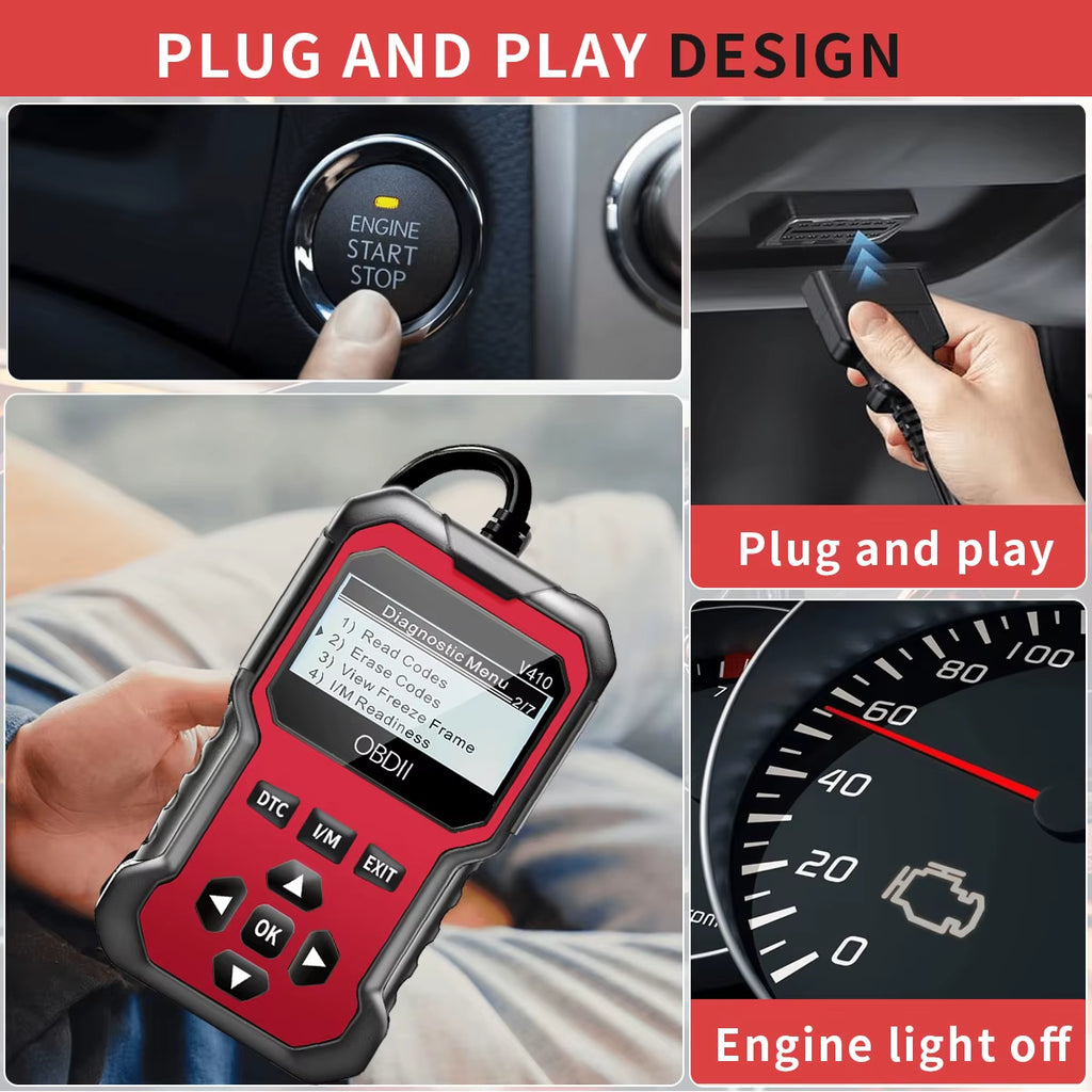 OBD2 Scanner V410 – Code Reader with Live Data and Voltage Test – image 7