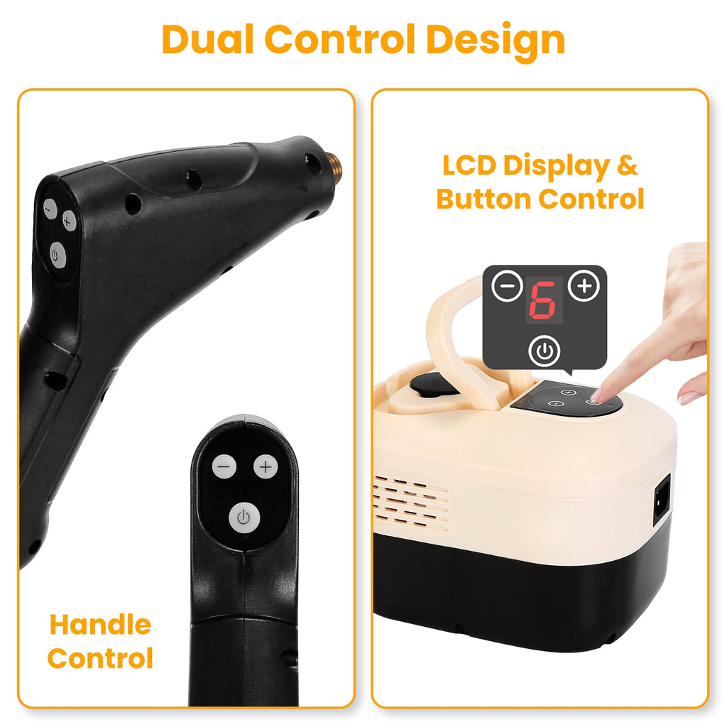 1500W Handheld Steam Cleaner with 1200 ml Tank and 6 Steam Levels – image 17