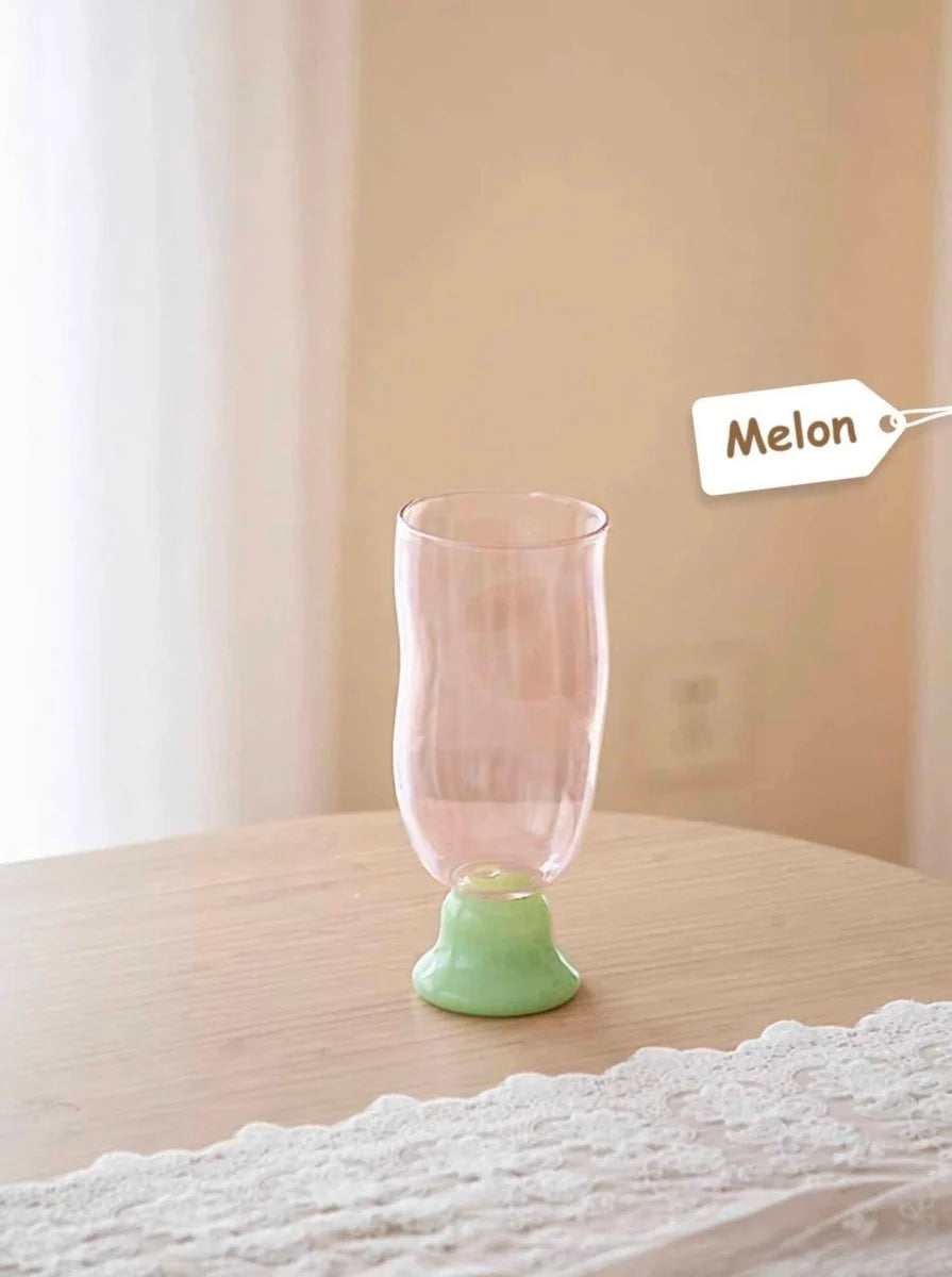 Handmade Wavy Beer Glass, 17 Oz Colored Glass Mug – image 9