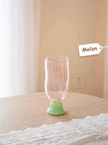 Handmade Wavy Beer Glass, 17 Oz Colored Glass Mug – image 9