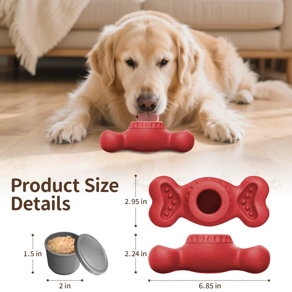 Frozen Treat Dog Chew Toy - 3-in-1 Bone with Freezer Molds – image 3