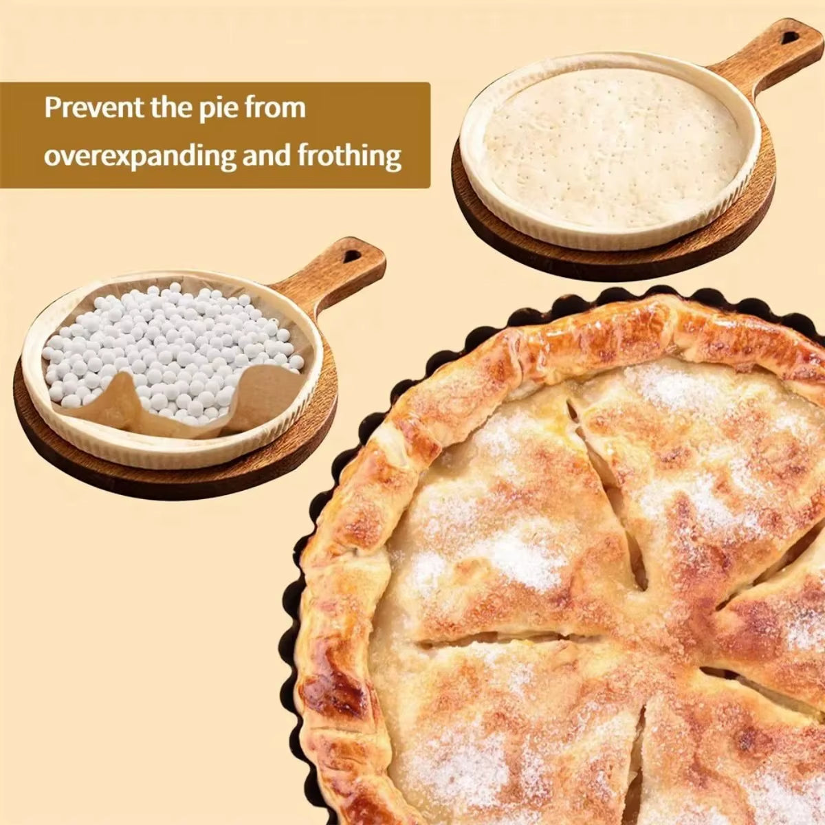 Pie Weights – Reusable Ceramic Baking Beans for Blind Baking – image 4