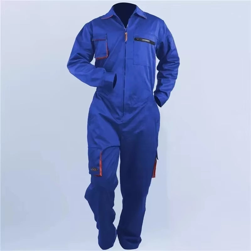 Oilfield Work Coverall, Long Sleeve One-Piece Mechanic Coverall