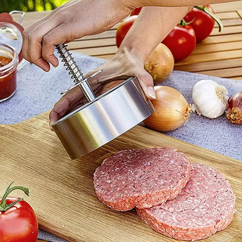 Stainless Steel Burger Press – Adjustable Patty Maker Mold – image 7