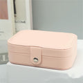 Double Layer Jewelry Box – Portable PU Leather Travel Organizer