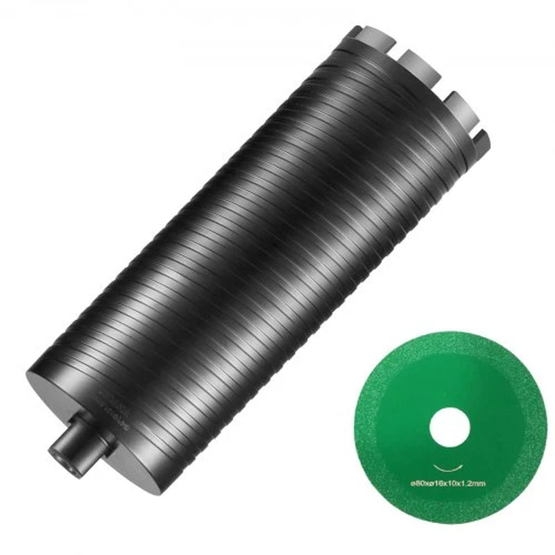Diamond Core Drill Bit 4 in, Wet/Dry for Concrete and Brick