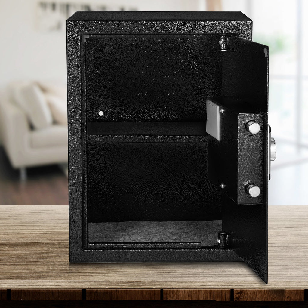 2.1 Cu Ft Fingerprint Safe Box with Keypad and 2 Keys, Steel – image 5