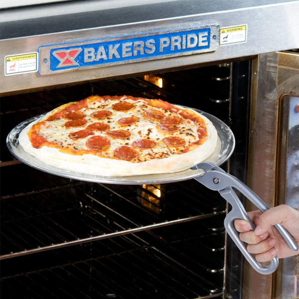 Pizza Pan Gripper – Cast Aluminum Hot Pan Lifting Tongs – image 4