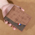 Men's Zip Wallet with Photo Window - Multi-Slot Card Holder