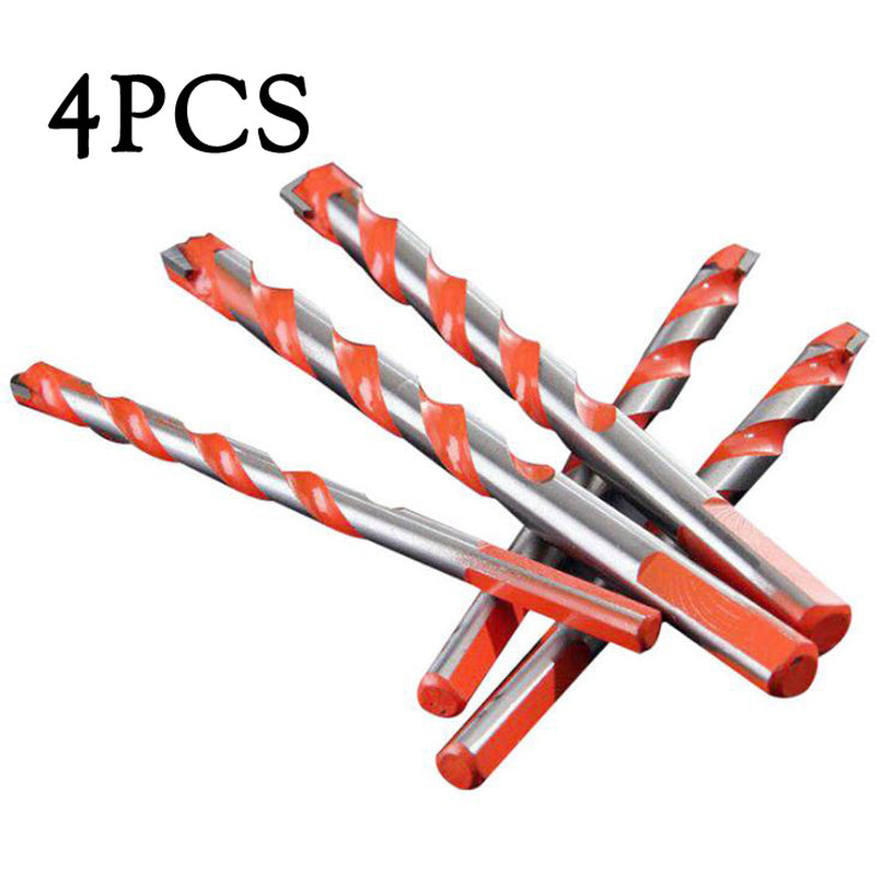 Multi-Material Drill Bits – 4 Pc Set for Tile, Glass and Wood