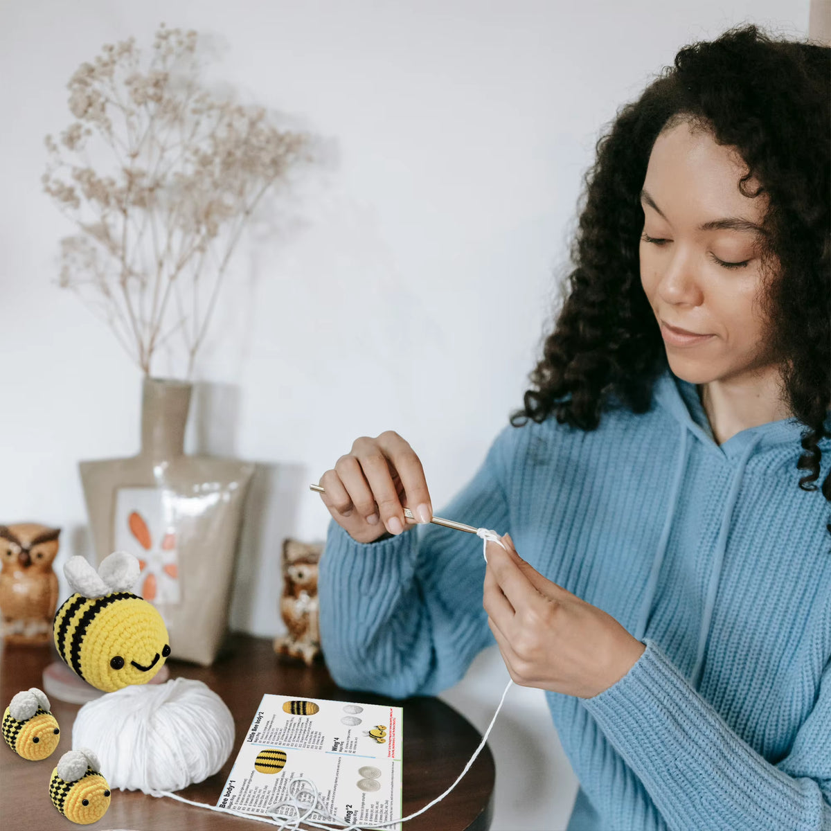 Bee Crochet Kit - Beginner Kit with Hook and Instructions – image 6