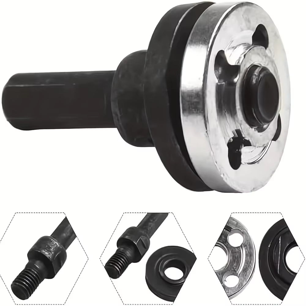 Angle Grinder Drill Adapter - 10Mm Drill to Grinder Conversion Rod Set