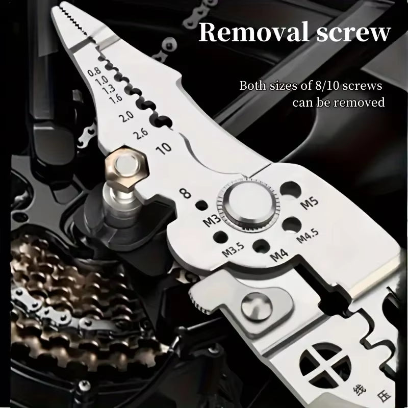 Automatic Electrical Wire Stripper and Crimper Pliers