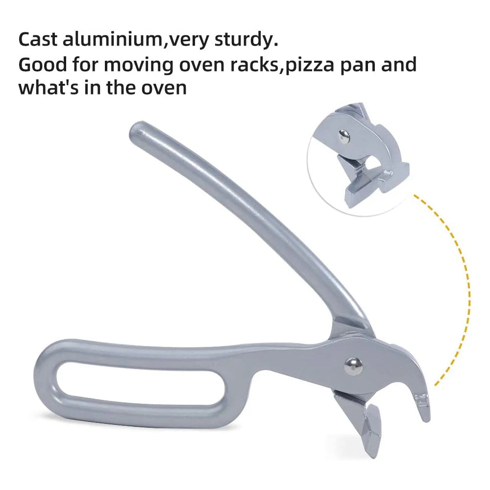 Pizza Pan Gripper – Cast Aluminum Hot Pan Lifting Tongs – image 3