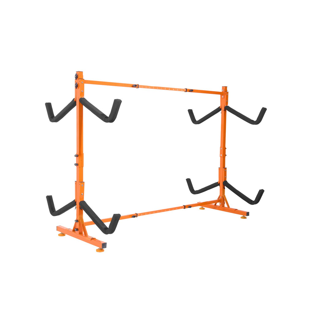 Freestanding Kayak Storage Rack for 4 Kayaks, Adjustable Width, 220 lb – image 1
