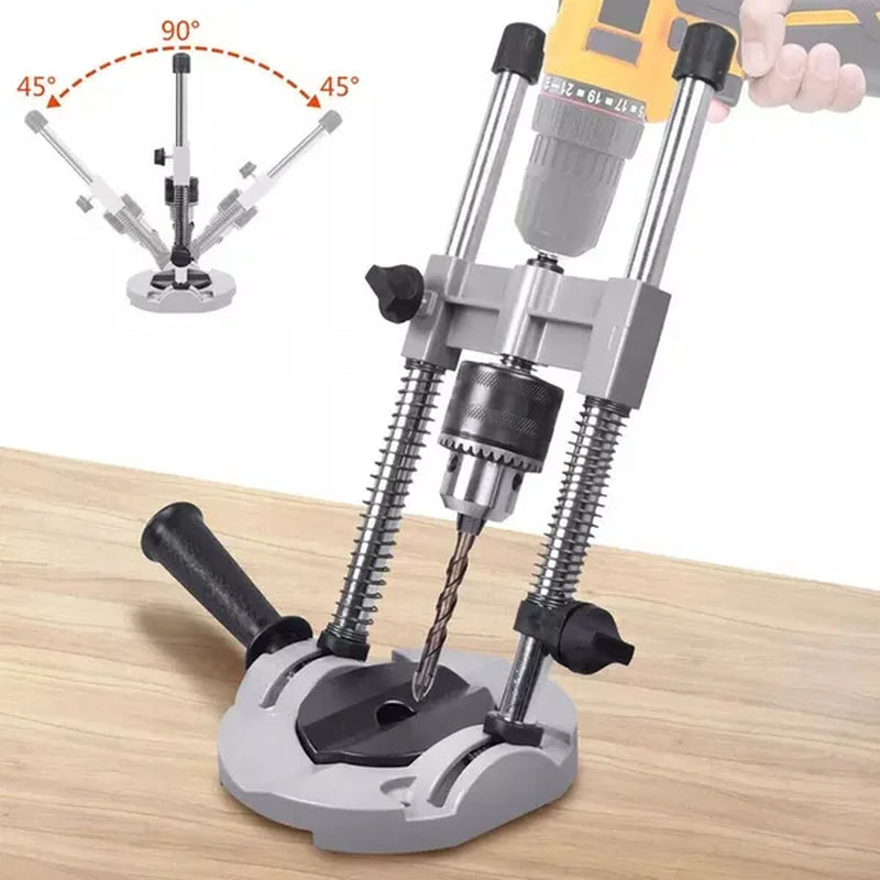 Drill Guide Stand, Adjustable 45/90 Degree Portable Drill Press Jig – image 3