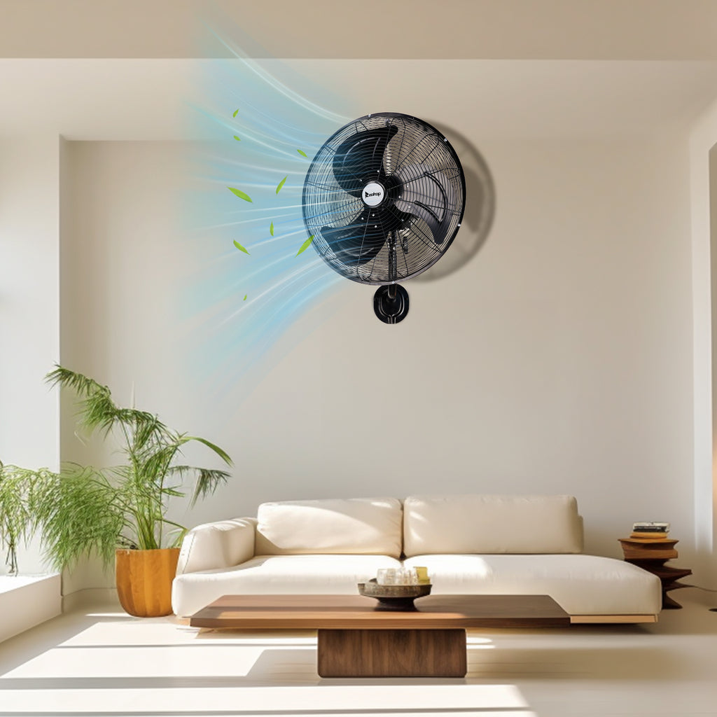 18 Inch Oscillating Wall Mount Fan, 3 Speed Metal Shop Fan, 110V – image 11