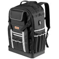 56-Pocket Tool Backpack with Molded Base, Water-Resistant 1680D