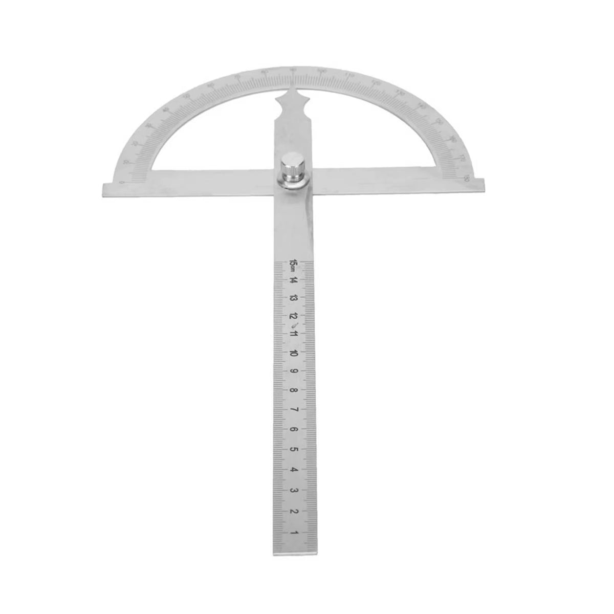 Protractor Angle Finder - Stainless Steel 0-180 Degree Locking Ruler