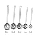 Measuring Spoons Set - 5 Piece 304 Stainless Steel, 5-30 ml