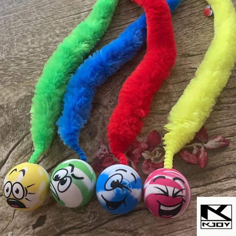 Cat Caterpillar Toy with Bouncing Ball, Interactive Indoor Teaser – image 4