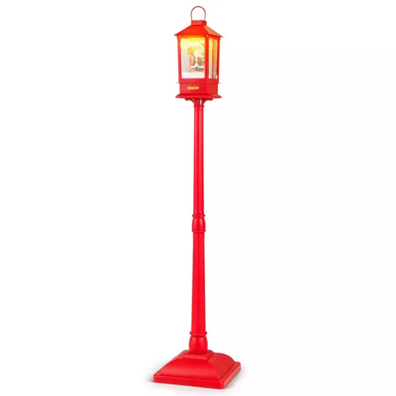 Christmas Street Lamp Decoration 61 in with Musical Snow Globe Lantern – image 1