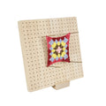 Crochet Blocking Board with 20 Pins, Wooden Granny Square Mat – image 7
