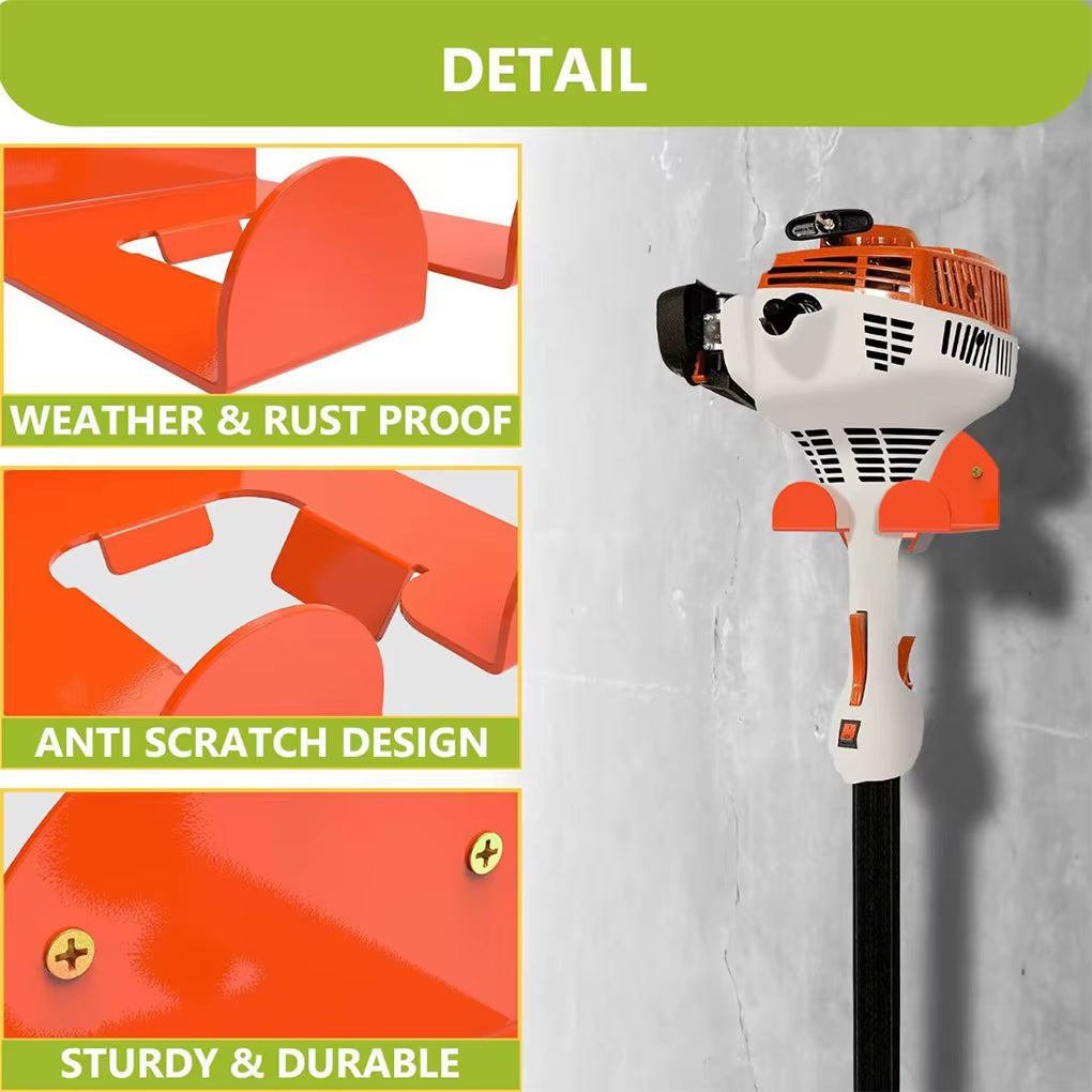 Heavy-Duty Wall-Mount Trimmer Storage Rack – image 4