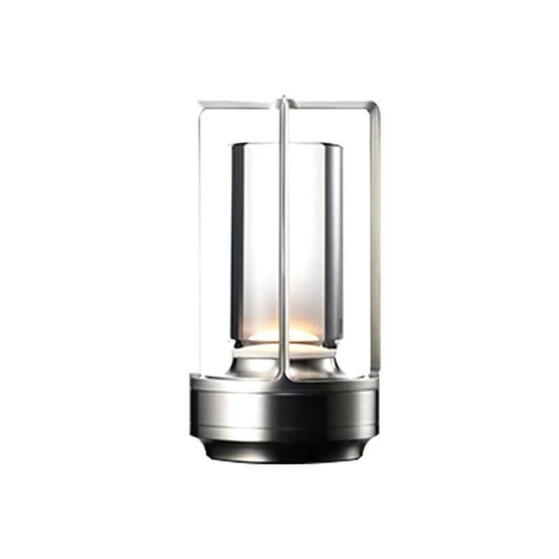 Crystal Table Lamp - Rechargeable Touch LED Lamp with Aluminum Base
