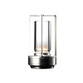 Crystal Table Lamp - Rechargeable Touch LED Lamp with Aluminum Base
