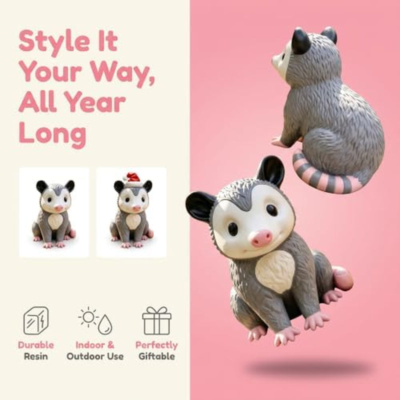 Opossum Porch Statue, Cute 3D Printed Possum Figurine – image 2