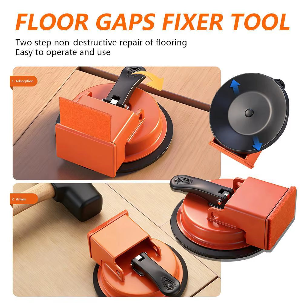 Flooring Gap Fixer Tool - Carpentry Suction Plank Puller with Hammer – image 3