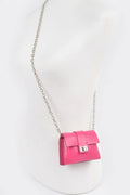 Crossbody Card Wallet with Flap and Strap, Faux Leather