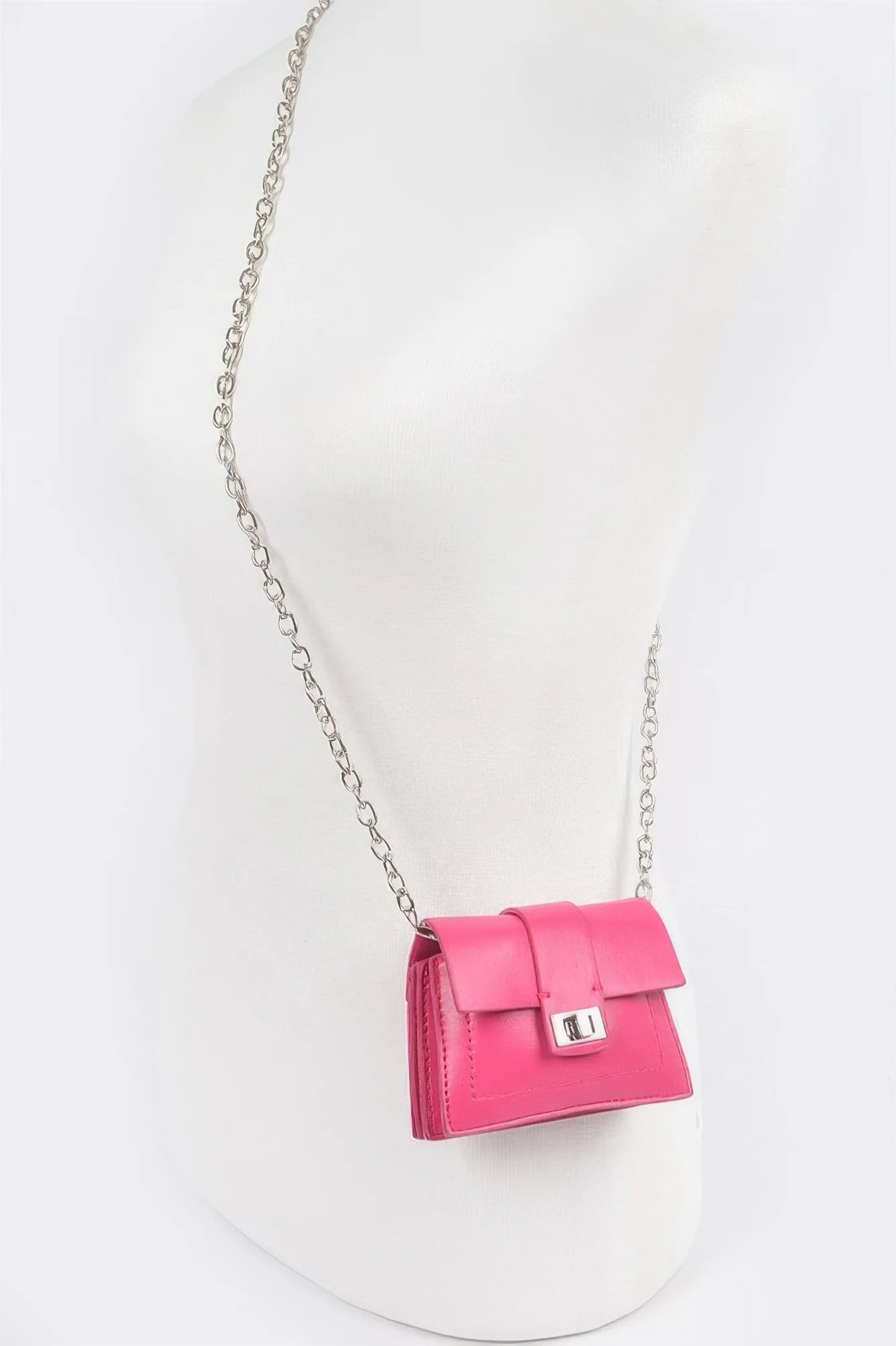 Crossbody Card Wallet with Flap and Strap, Faux Leather