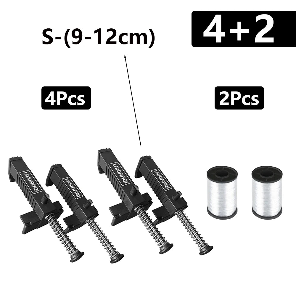Brick Line Blocks with Wire Reel, 2-Pack Bricklaying Mason Line Holder
