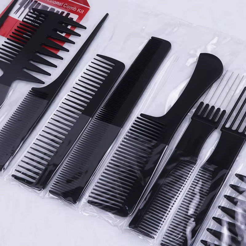 10-Piece Anti-Static Hair Comb Set for Styling & Detangling – image 4