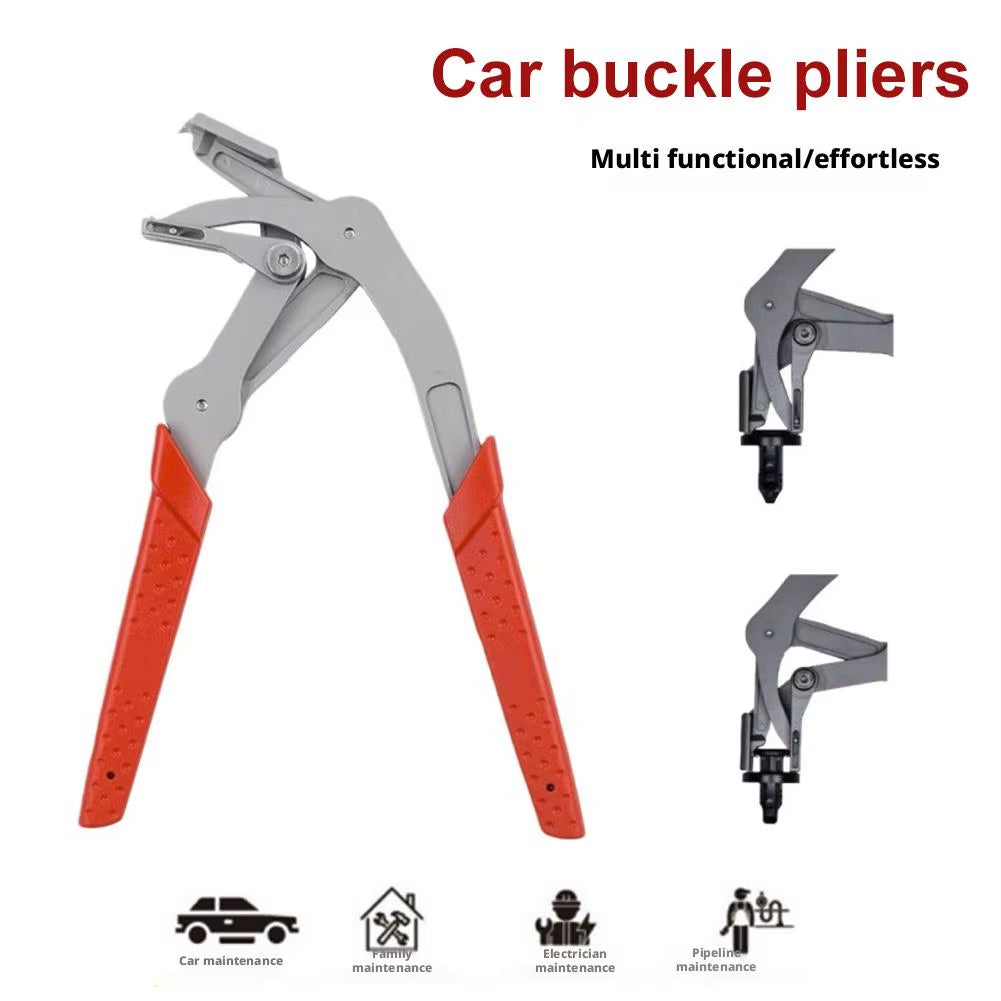 Car Trim Clip Removal Pliers - Door Panel Fastener & Push Rivet Remover Tool