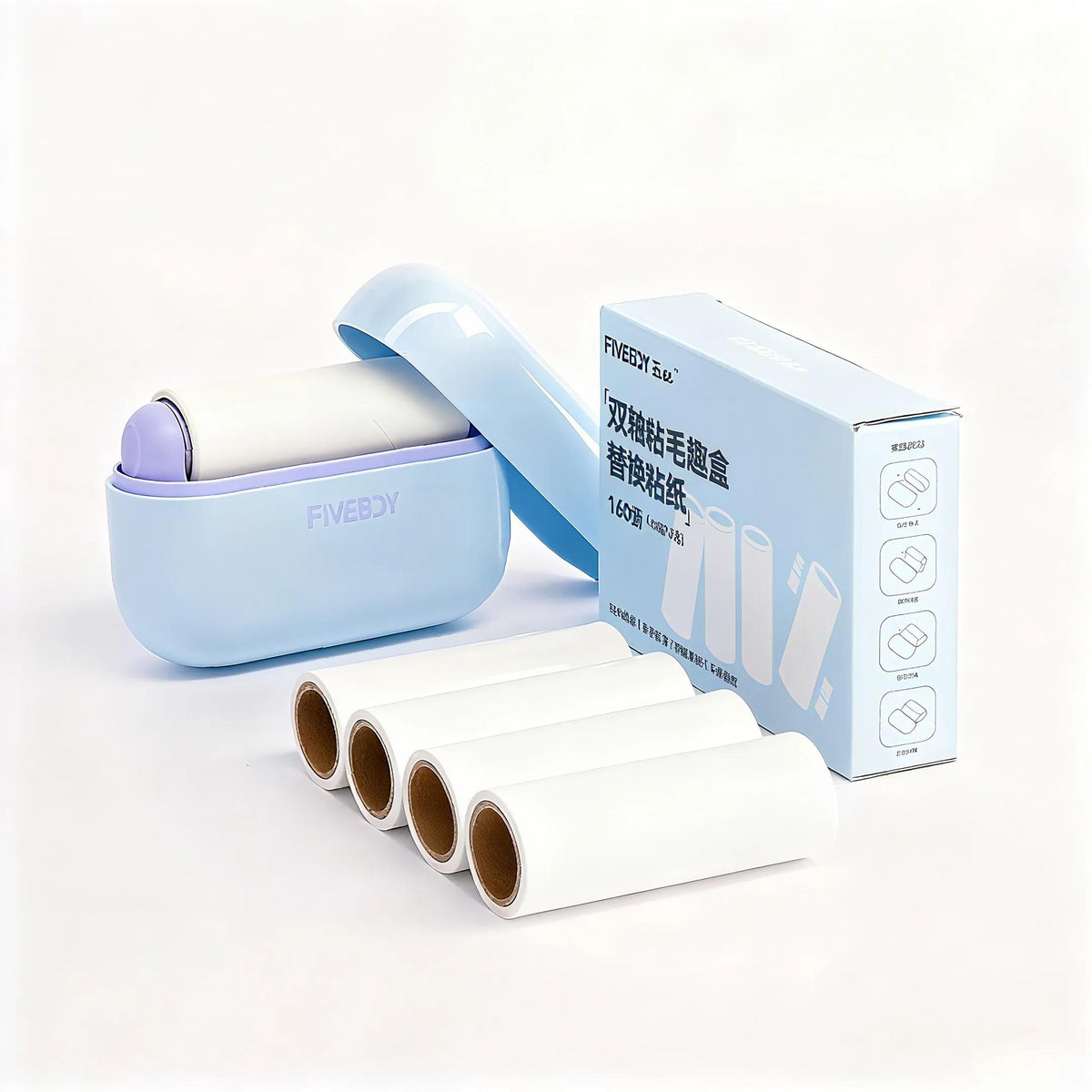 Pet Hair Remover, Reusable Palm-Size Lint Roller with Lid – image 10