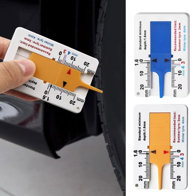 Tire Tread Depth Gauge 0-20mm Slide Ruler for Cars & Trucks – image 4