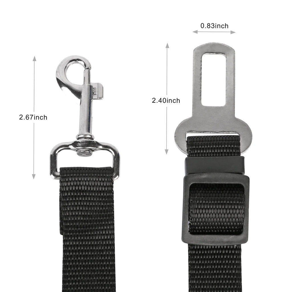 2-Pack Adjustable Pet Car Seat Belt Leads – image 10
