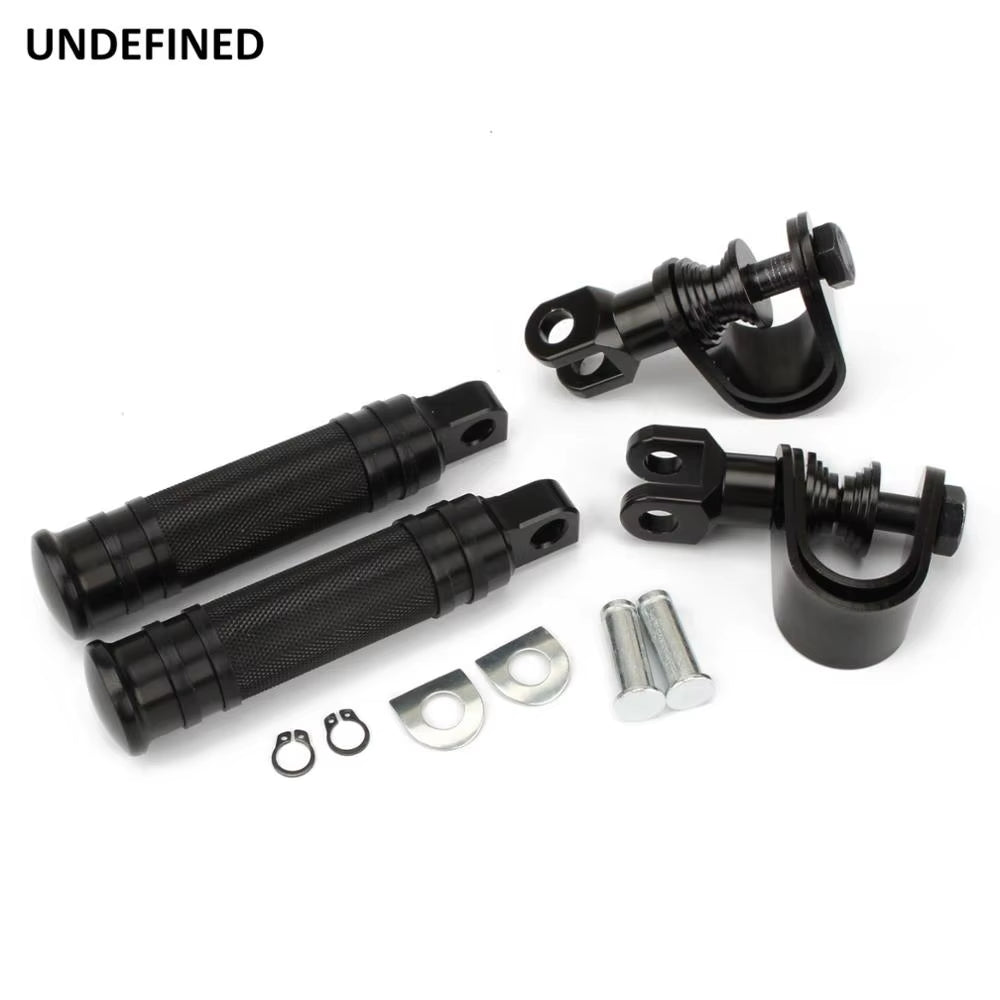 Motorcycle Highway Foot Pegs with Crash Bar Clamps, 1 to 1.25 In – image 6
