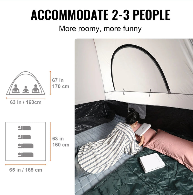 Pickup Truck Bed Tent for 5.5-6 ft Beds, Waterproof, 2-3 Person – image 5