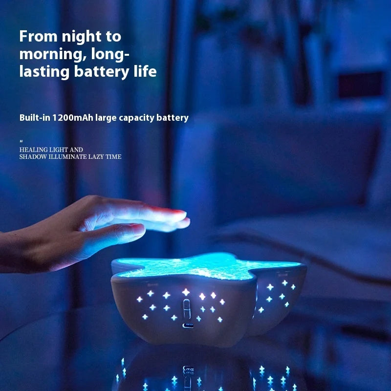 Starfish Projection Lamp, Ocean Water Ripple Night Light – image 2