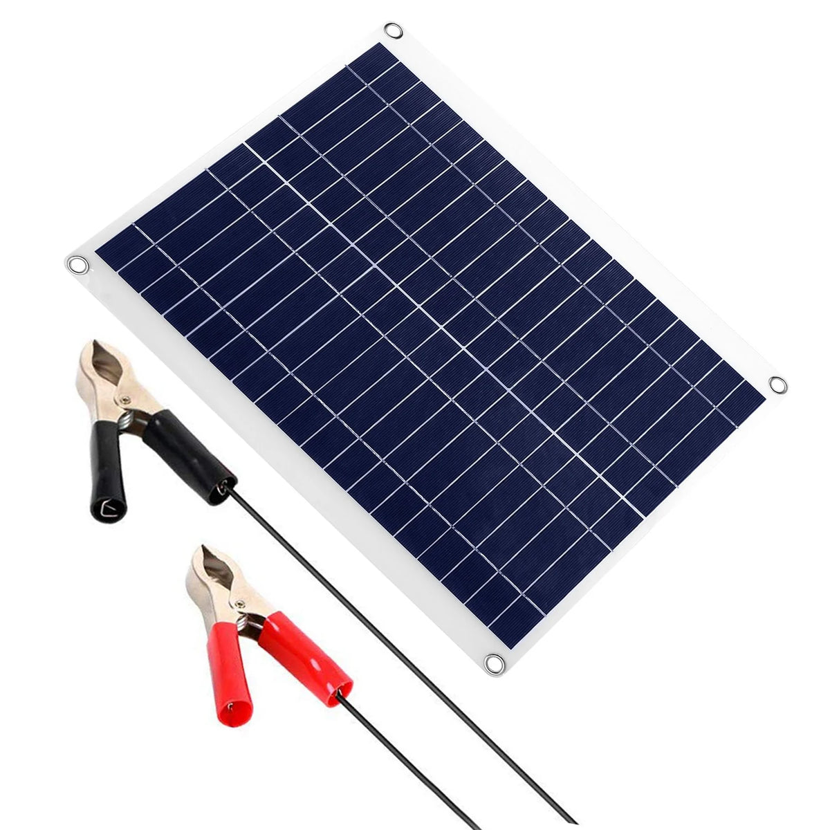 Solar Battery Charger 12V 25W Panel with Dual USB and Clips – image 11