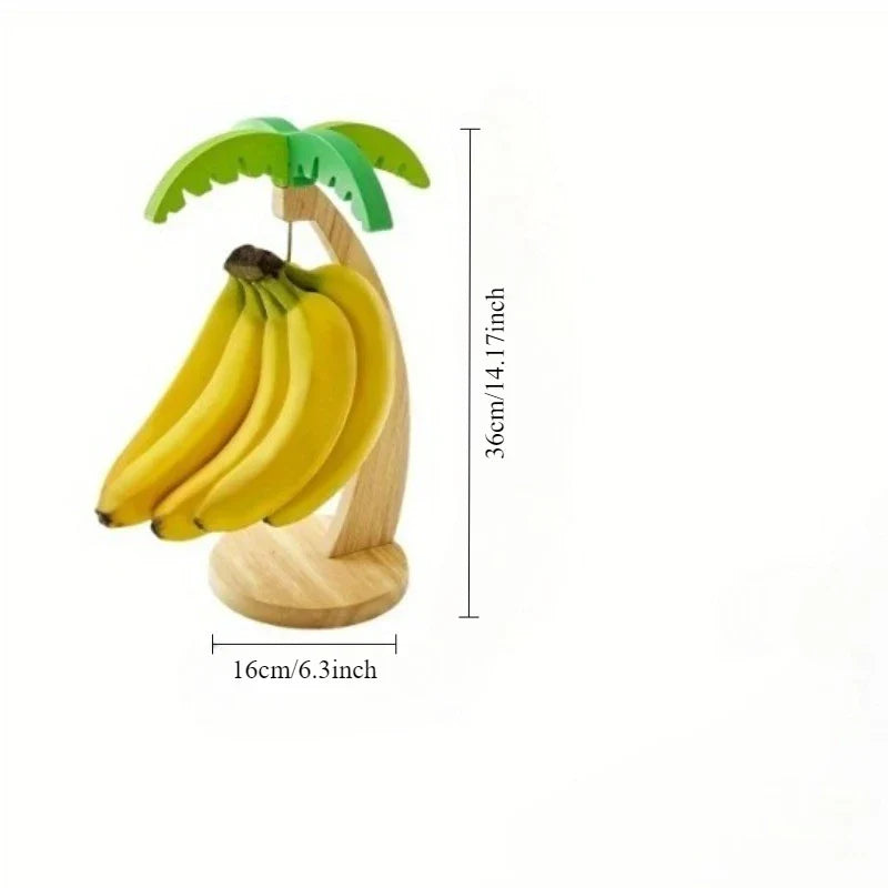 Wooden Banana Holder Fruit Stand – image 4