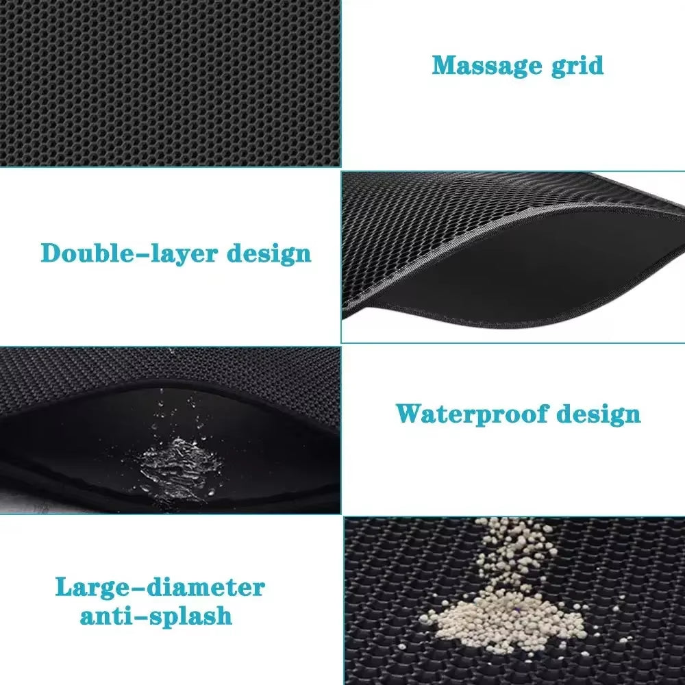 Cat Litter Mat - Double Layer Waterproof Litter Trapper – image 6